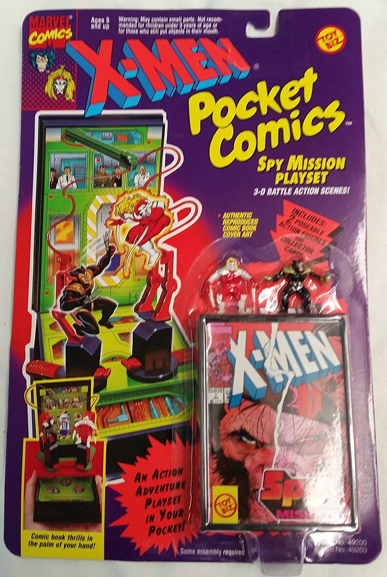 Xmen Pocket Comics Spy Mission Playset Wolverine Vs Omega Red by X