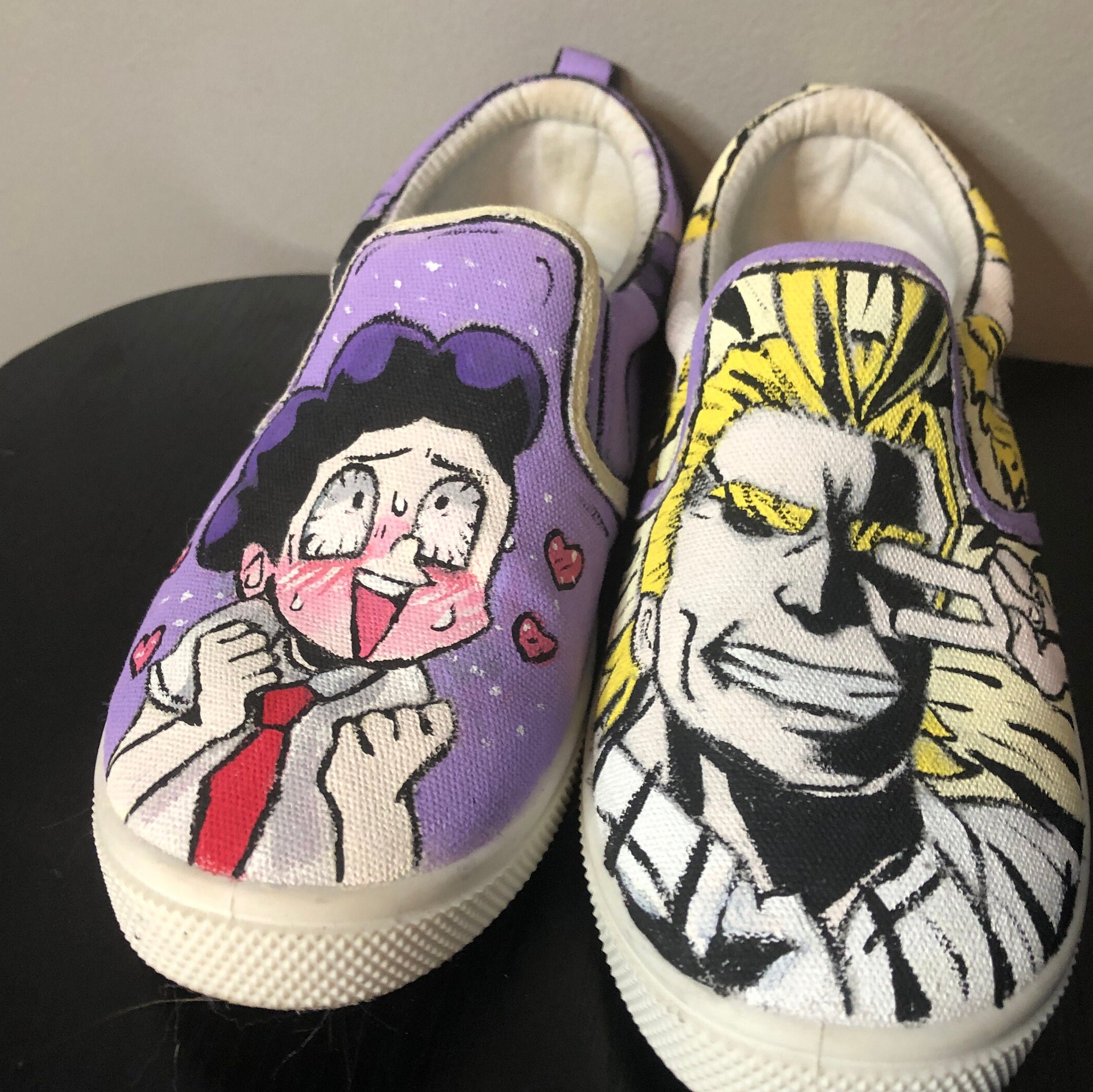Custom Painted MHA Shoes Cosplay Etsy