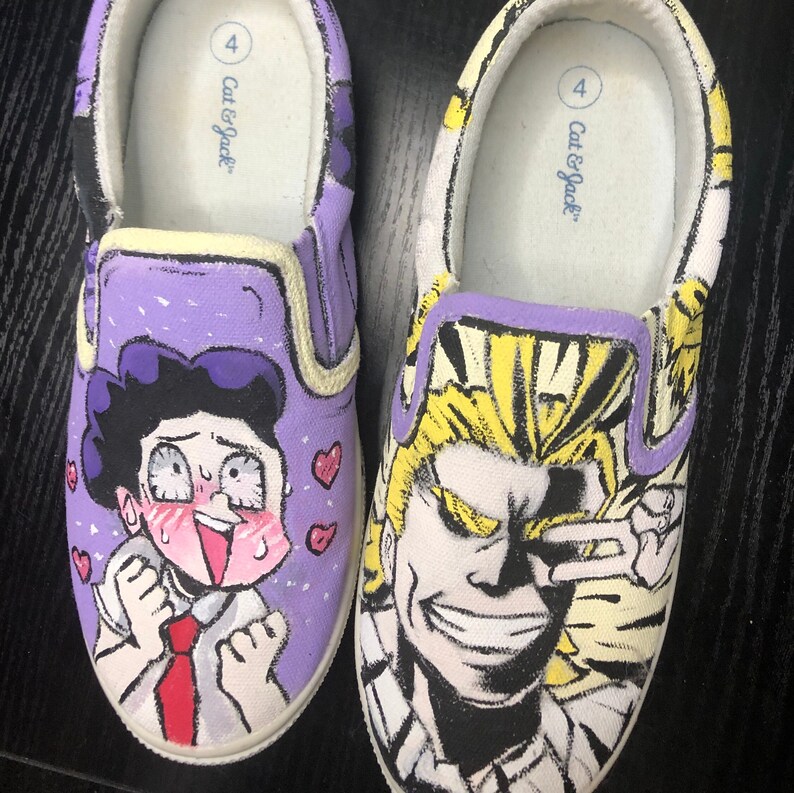 Custom Painted MHA Shoes Cosplay Etsy