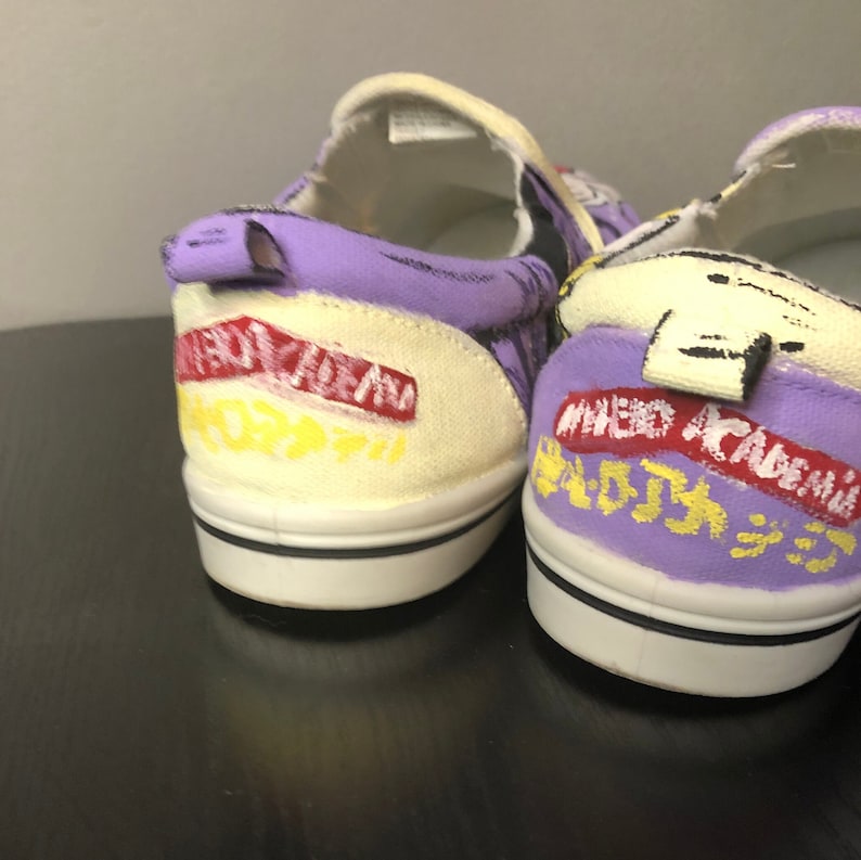Custom Painted MHA Shoes Cosplay Etsy