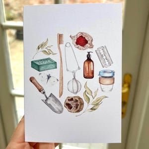 Zero Waste Life - Carte de voeux vierge - A6