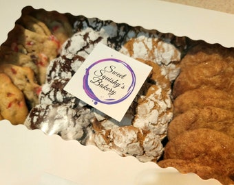 Cookie Variety Box, Snickerdoodle, Peanut Butter, Chocolate Crinkle, Homemade Cookies, 2 Dozen Cookies, Cookie Variety Boxes, Custom Flavors