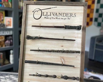 Ollivander's Wand Display, Wand Display, Harry Potter, Wand Rack, Hogwarts