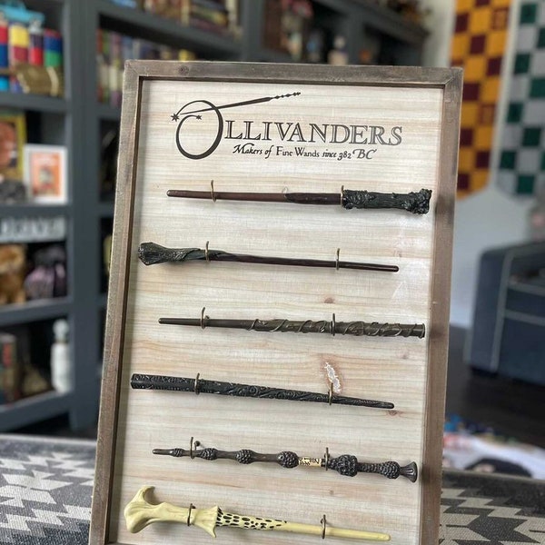 Ollivander's Wand Display, Wand Display, Harry Potter, Wand Rack, Hogwarts