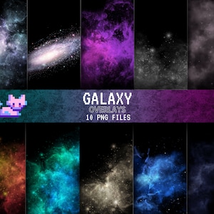 Galaxy Overlays für Photoshop: Verwandeln Sie Ihre Designs mit atemberaubenden Galaxy-Effekten - PNG transparente Overlays für einen galaktischen Touch!