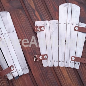 Viking bracers. Steel arm protection