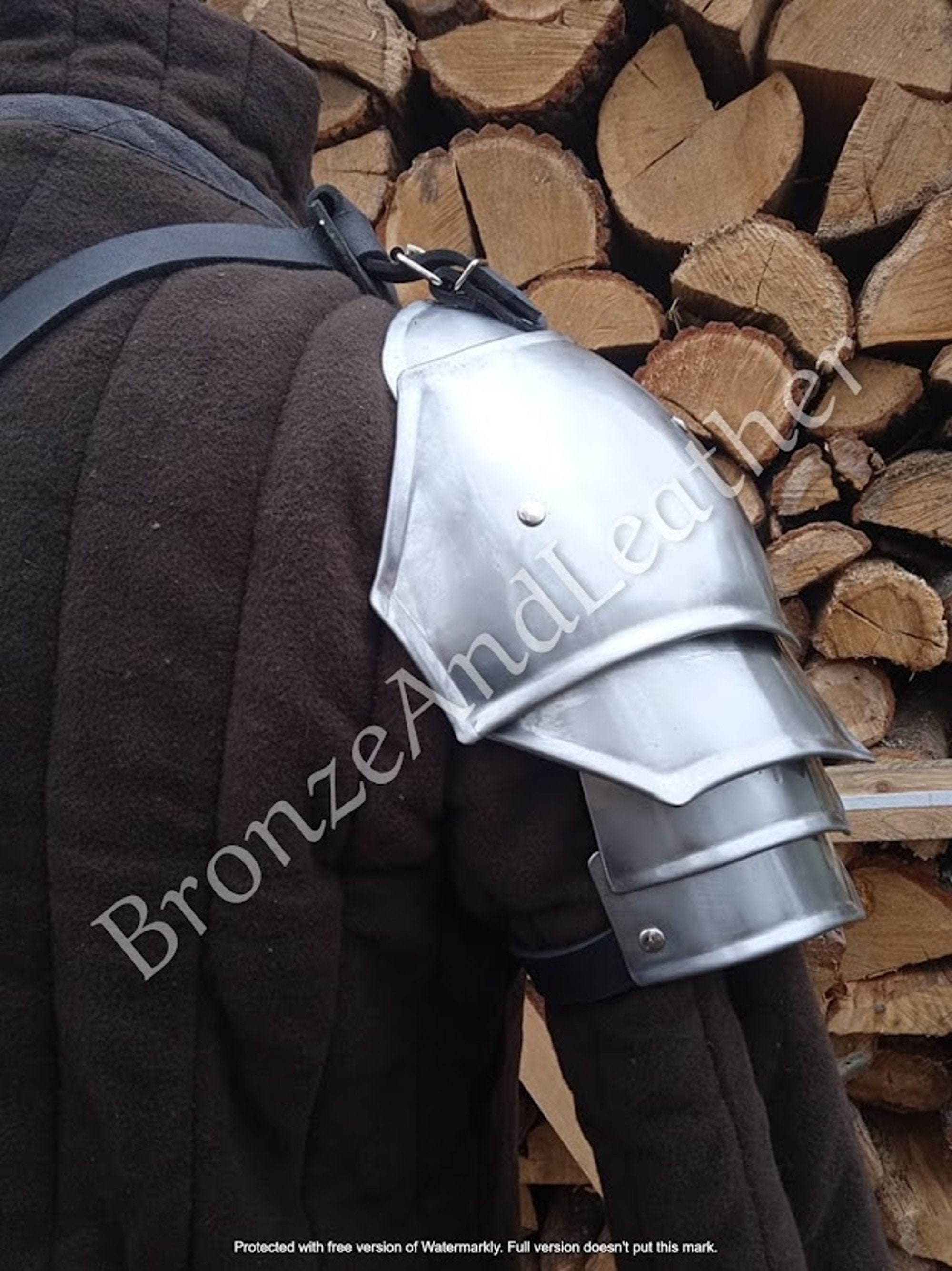 Handmade Steel Pauldron: Single Shoulder Armor - Etsy