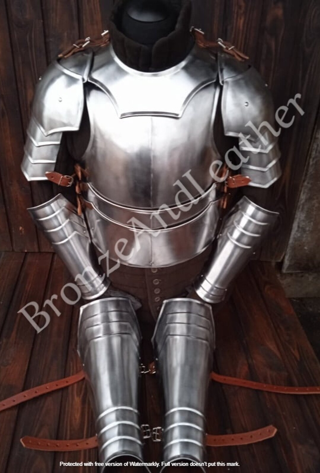 Larp Steel Full Armor Set: Medieval Knight Costume - Etsy