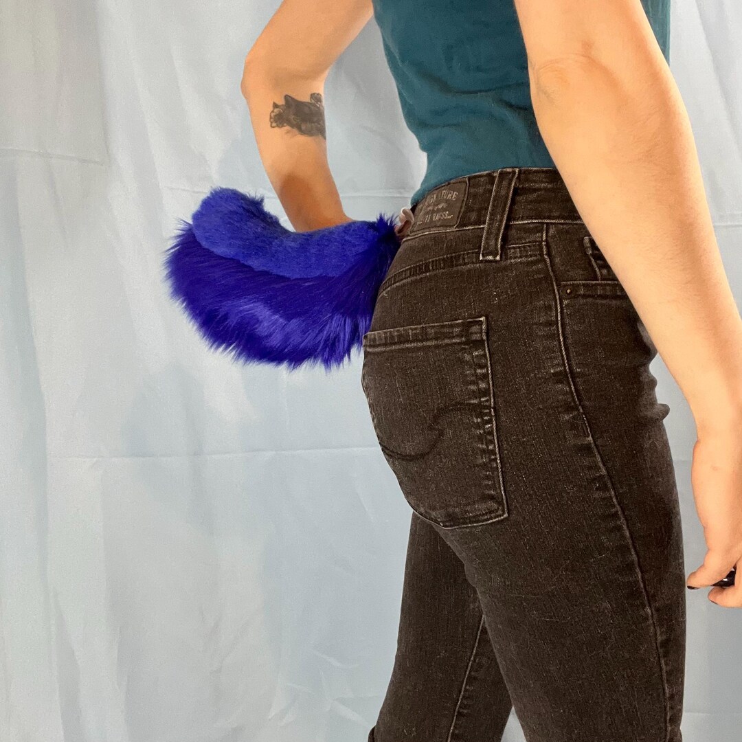Premade Fursuit Furry Tail Blue Bunny - Etsy