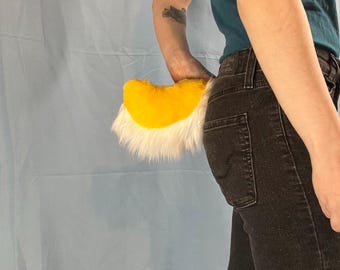 Premade Fursuit Furry  Yellow Bunny Nub Tail