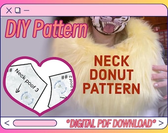 DIY Fursuit Neck Donut Poof PATTERN + TUTORIAL