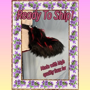 Premade Fursuit Furry Nub Tail Lava