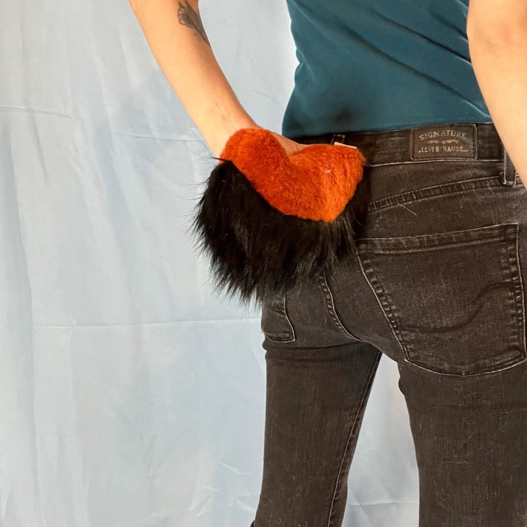 Rust Tail Premade Fursuit Furry Tail Rust Black Bunny - Etsy