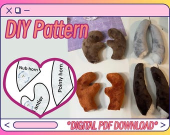 DIY Fursuit Horns and Antlers PATTERN + TUTORIAL