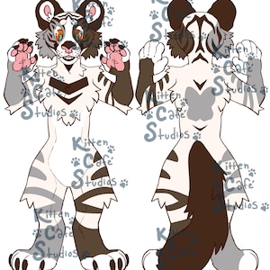 NO TRADES- Preclaim! Dual Colored Tiger Fursuit Premade Fullsuit