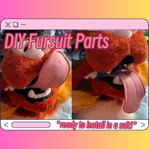 PERSONALIZADO - Lengüeta de neopreno para fursuit DIY para la confección de fursuits