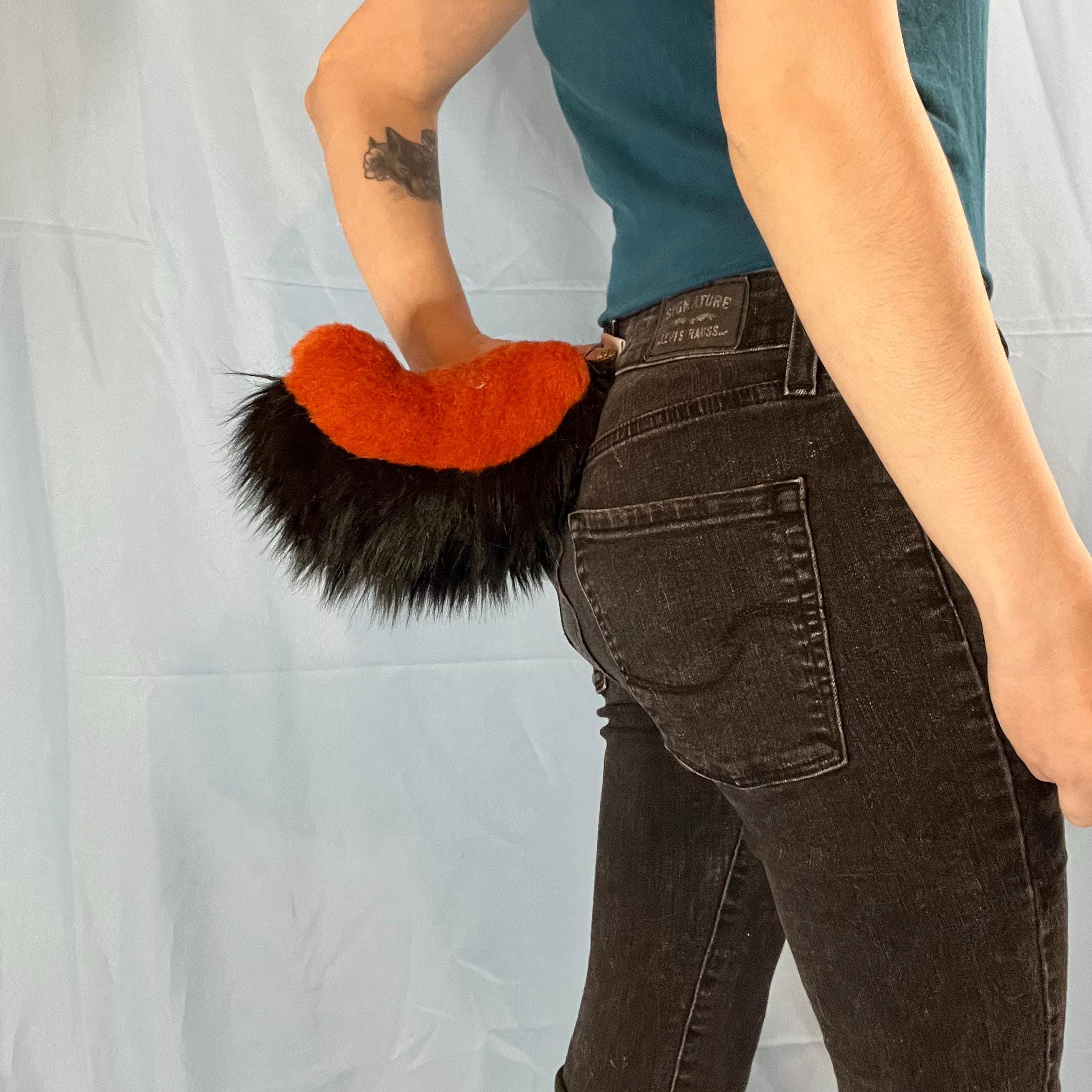 Rust Tail Premade Fursuit Furry Tail Rust Black Bunny - Etsy
