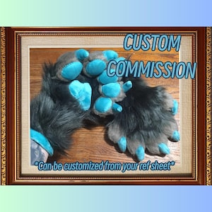 CUSTOM Fursuit 5 Finger Hand Paws