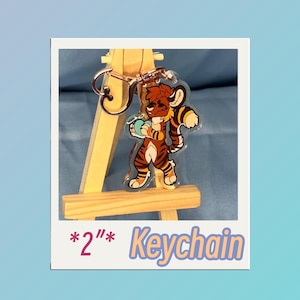 2”  Tigermist Fursona Keychain