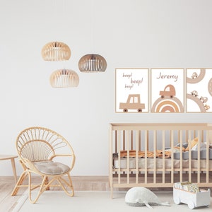 Gepersonaliseerde jongenskamerafdrukken, afdrukbare kunst, afdrukbare kinderen, auto's print, kinderkamer kunst aan de muur afdrukbaar, kinderkamer print, aangepaste naam, auto's afbeelding 6