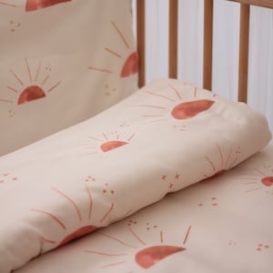 Biancheria da letto per bambini, Biancheria da letto doppia, Piumino personalizzato, Stampa solare, Biancheria da letto per bambini, Biancheria da letto per bambini, Copripiumino per bambini, Boho Nursery, Biancheria da letto di dimensioni personalizzate immagine 3