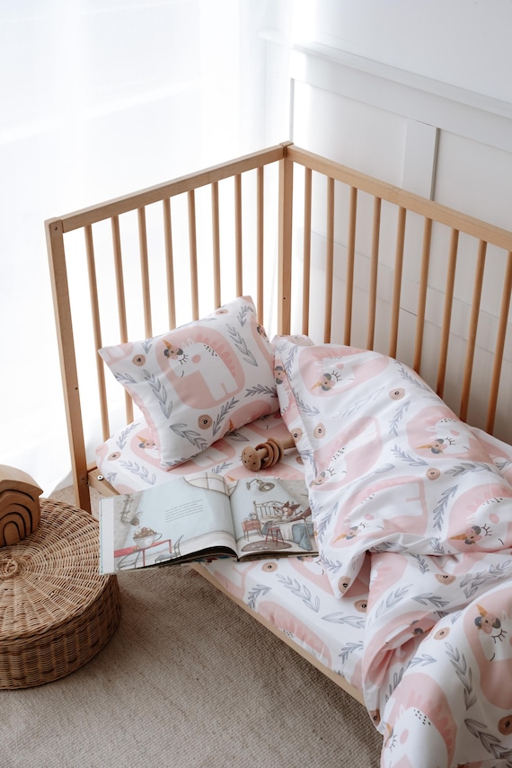 Unicorn Duvet Cover, Girls Room, Unicorn Girls Bedding, Kids