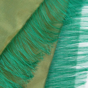 Green Thai Silk Luxury Shawl image 4