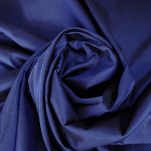 Navy Thai Silk Luxury Shawl, Blue Thai Silk Luxury Shawl image 3