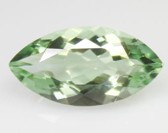 Faceted Green Amethyst Marquise Cut Gemstone: 5.50 Carats