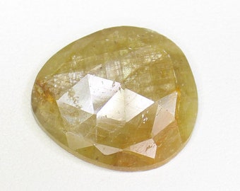 Natural Rose Cut Yellow Sapphire: 8.75 Carat Fancy Gemstone