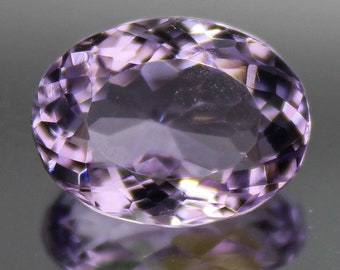 Oval Pink Amethyst Gemstone: Natural Faceted Loose Stone (13x10x7 MM, 5.70 Cts)