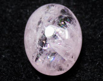 Natural Pink Morganite Cabochon: Oval Loose Gemstone (14x11x6 MM, 7.40 Carats)