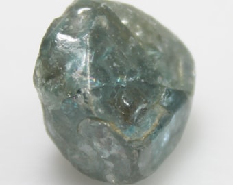 Raw Blue Zircon Piece: Natural Rough Gemstone, 24.60 Carats