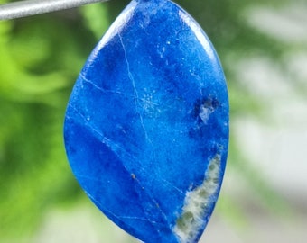 Blue Lapis Lazuli Leaf Cabochon: Natural Loose Gemstone (24x15x4 MM)