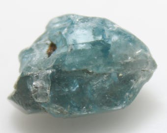Raw Blue Zircon Piece: Natural Rough Gemstone, 14 Carats