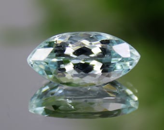 Natural Faceted Blue Aquamarine Marquise Gemstone (3.25 Ct, 14x7x5 MM)