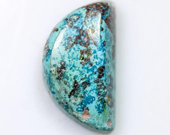 Arizona Turquoise Cabochon: Natural Blue Gemstone for Jewelry Making (20x11x7 MM, 12.00 CT)