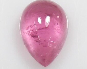 Natural Pink Tourmaline Pear Cabochon: 2.55 CTS Gemstone, 10x7x5 MM