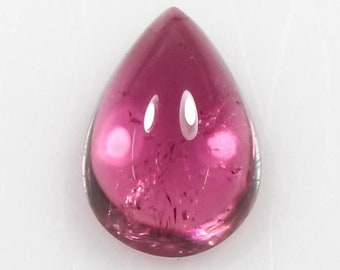 Natural Pink Tourmaline Pear Cabochon: 2.40 CTS Gemstone (10x7x4 MM)