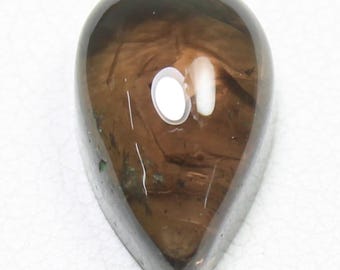 Pear Shape Brown Tourmaline Cabochon: 4.60 Carats, 12x8x5 mm