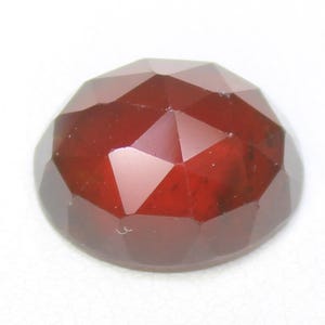 Mozambique Garnet Rose Cut: Natural Orange Gemstone (12x10x6 MM)