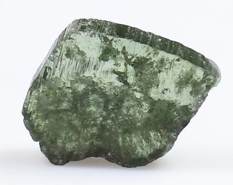 Natural Green Tourmaline Slice: 12.00 Carat Gemstone, 21x17x4 MM