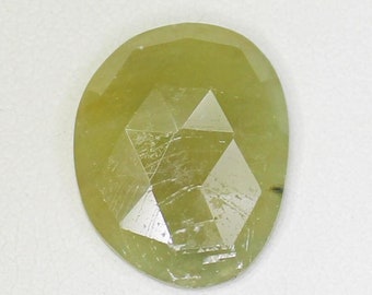 Natural Rose Cut Yellow Sapphire: 5.00 Carat Gemstone for Jewelry