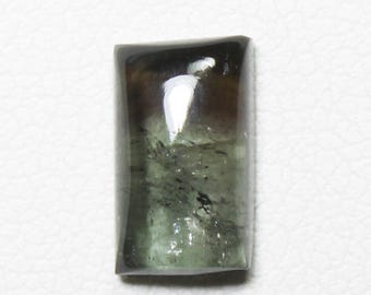 Natural Bio Tourmaline Cabochon: Rectangle Gemstone for Jewelry (2.20 Carats, 9x5x3 mm)