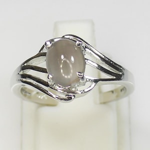 Natürlicher Katzenauge Vintage Ring mit 925 Sterling Silber in allen Größen