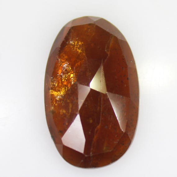 Natural Faceted Orange Kyanite Piece In Oval Shape 15.65 Carats 20x12x5 mm Size