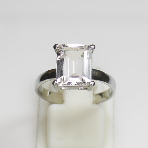 Natural White Topaz Ring, Amazing .925 Sterling Silver Ring , Beautiful Ring ,Silver Ring, Topaz Ring, All U.S Ring Sizes Available