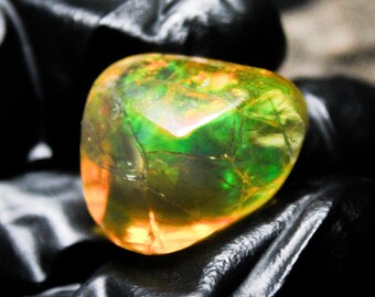 Ethiopian Opal Tumble: Multi Fire Gemstone Specimen, 19.45 Carats