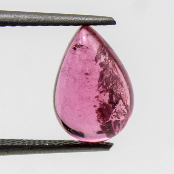 Pink Tourmaline Cabochon In 2.30 Carats, 10x7x4 mm Size For Making Jewelry
