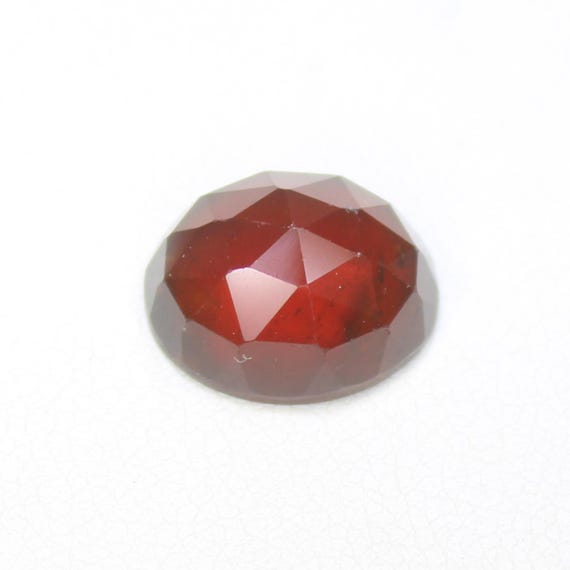 Mozambique Garnet Rose Cut: Natural Orange Gemstone (12x10x6 MM)